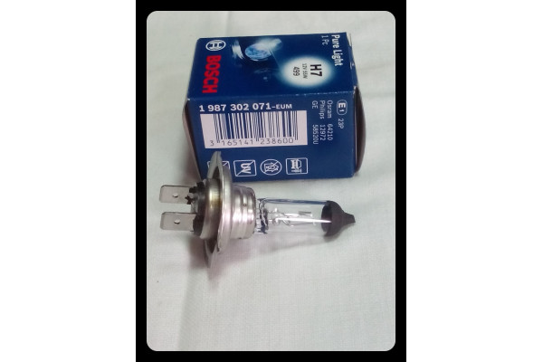 Лампа накаливания 12V 55W H7 PX26d PURE LIGHT (пр-во Bosch)