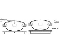 Колодка торм. FIAT DOBLO (152) (263) (02/10-) передн. (пр-во REMSA)