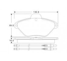 Тормозные колодки дисковые IVECO Dayli (FRICO)