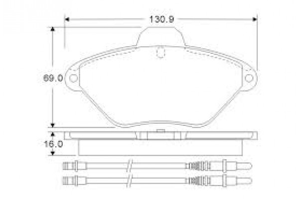 Тормозные колодки дисковые IVECO Dayli (FRICO)