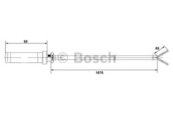 Датчик, частота вращения колеса  BOSCH