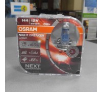Лампа галогенная NIGHT BREAKER LASER H4 12V 60/55W P43t OSRAM