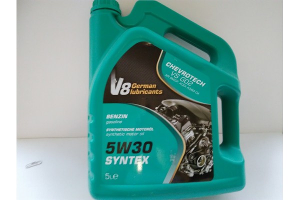 Моторное масло V8 (CHEVROTECH) 5W30 Syntex SM/CF , 5 л