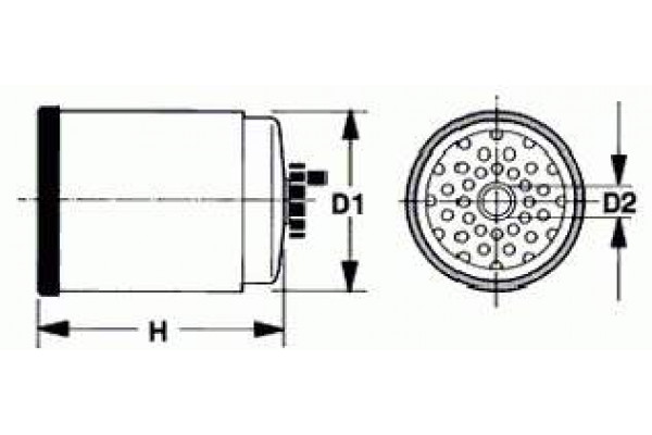 Фильтр топливный 86-97г. оригинальный (FORD) Ford Transit 2.5d/td -97