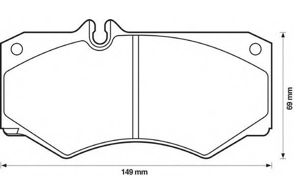 Тормозные колодки перед. MB 207-410 (AST)