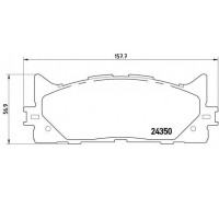 Комплект тормозных колодок, передн.BREMBO TOYOTA 