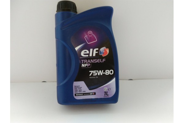 Масло трансмисионное синтетика  (пр-во ELF) 75W80 NFP 1L.