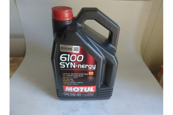 Масло моторное синтетика 5W40 (MOTUL) SYNERGIE+  5L, 368351, 6100, 107979