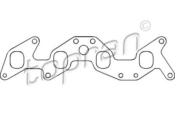 Прокладка впускного колектора TOPRAN  OPEL/DAEWOO Astra,Vectra,Omega,Kadett,Espero 1,6-1,8 86-99