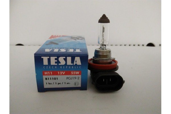 Лампа накаливания, противотуманная фара  TESLA (H11, 12V, 55 W, PGJ 19-2)