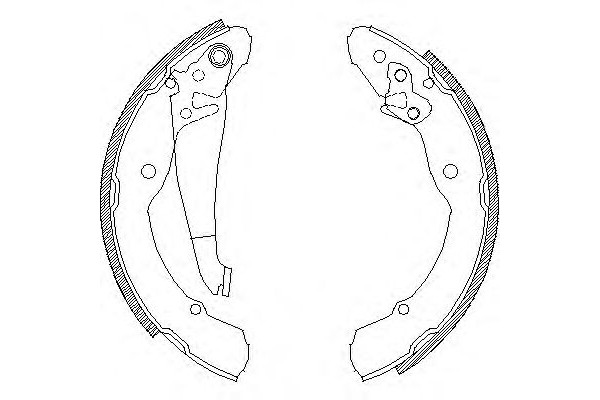 Комплект тормозных колодок задн. REMSA SKODA OCTAVIA 1.6 AKL