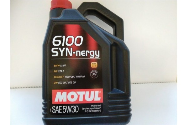 Масло моторное синтетика 5W30 (MOTUL) SYN-NERGY 5L, 838351, 6100, 107972