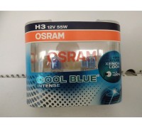 Лампа фарная к-т 2 шт H3 12V 55W PК22S COOL BLUE 4200К  64151CBI-HCB-DUO  (пр-во OSRAM)