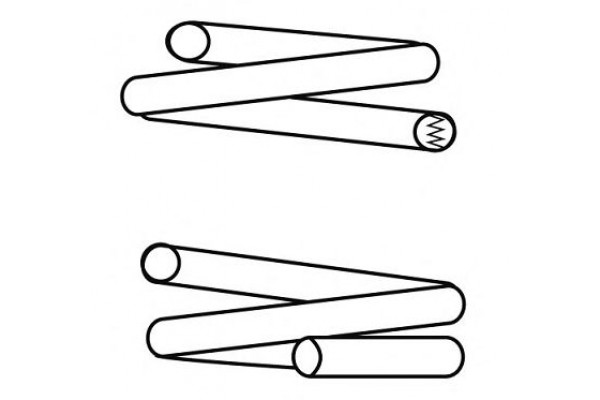 Пружина передняя  CS Germany RENAULT LOGAN