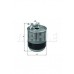 Топливный фильтр  KNECHT Sprinter/Vito/A/С/E OM640/646/648 02- (под датчик)