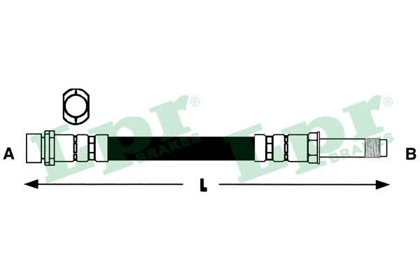 Тормозной шланг передний LPR BMW 3