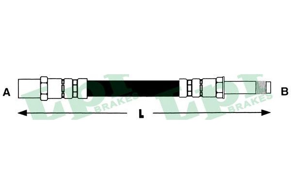 Тормозной шланг задний LPR BMW 5(E-39)